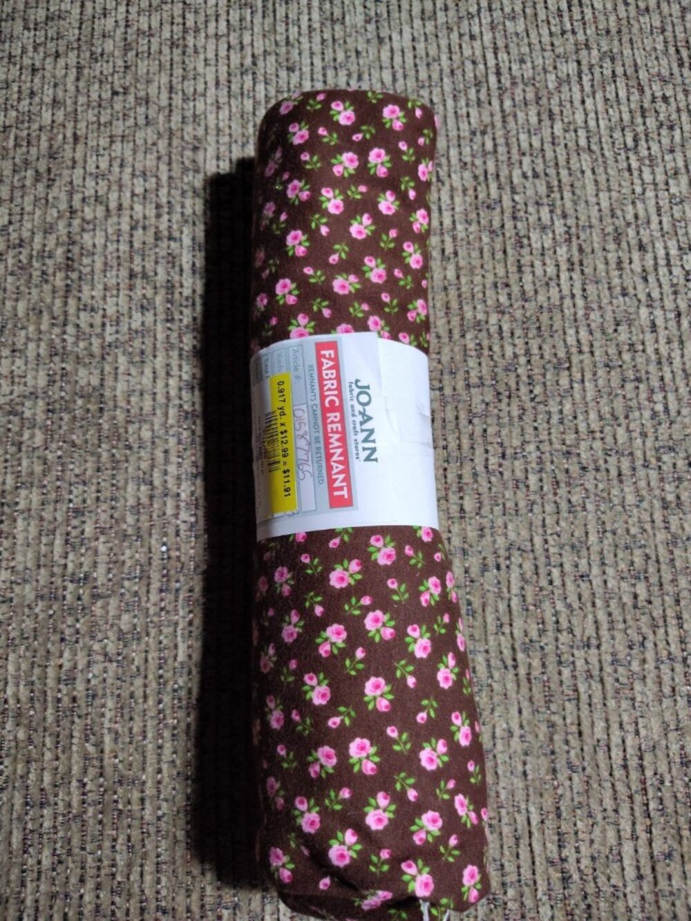 Fabric Remnant Type, Size, Color, Material And Manufacturer Varies See Pictures